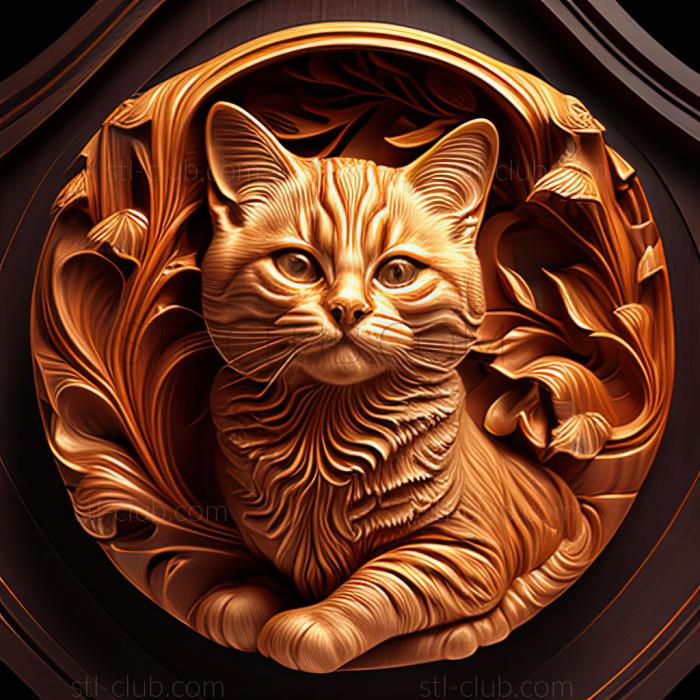 3D model st Russian cat famous animal (STL)